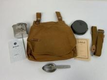 WWI GERMAN FIELD GEAR BREAD BAG WITH CONTENTS