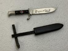 GERMAN HITLER YOUTH MINIATURE KNIFE DAGGER