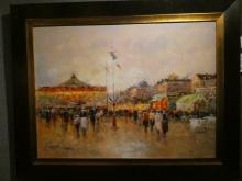 Christopher Vevers Carnival Oil Painting