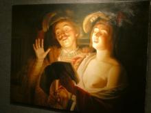 Copy of Gerrit Van Honthorst The Duet Oil Painting