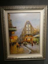 Christopher Vevers Paris Street Oil Painting