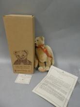 New Tide-Rider Inc Michaud Collection Mohair Librarian Teddy Bear in Box
