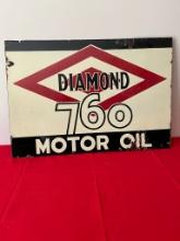 Diamond 760 Motor Oil Sign