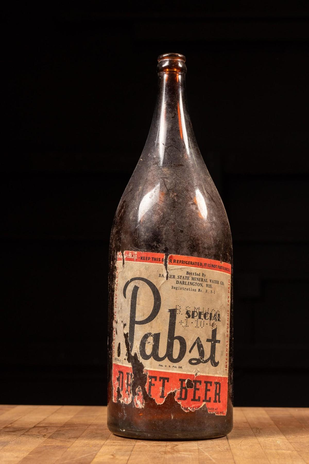 1930s Pabst Special Draft Half-Gallon Beer Bottle
