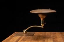 Vintage Saucer Lamp by MG Wheeler