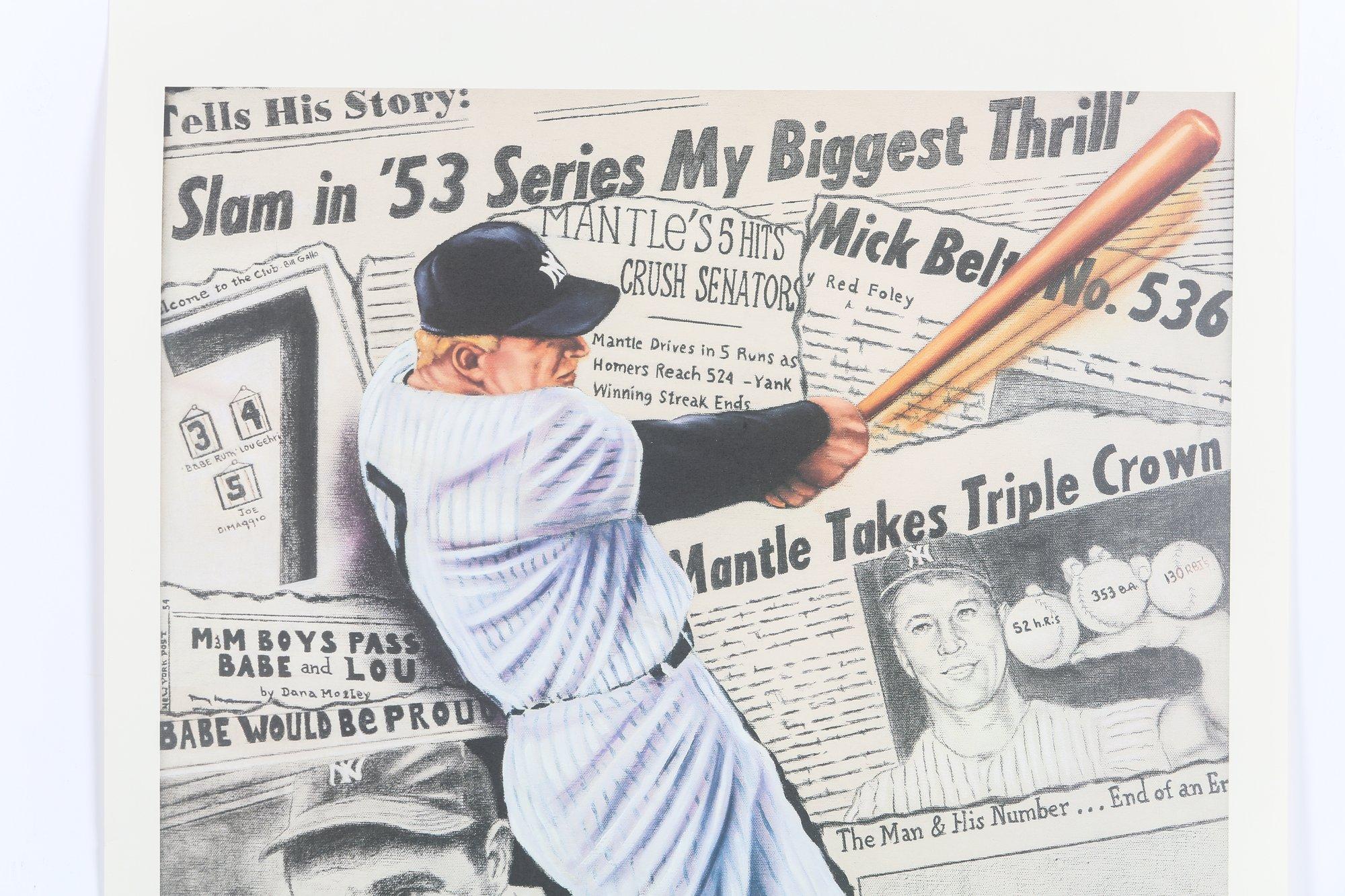 Mickey Mantle Poster 57/750