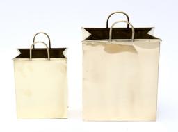 Gio Ponti Brass Baskets Made In Italy.