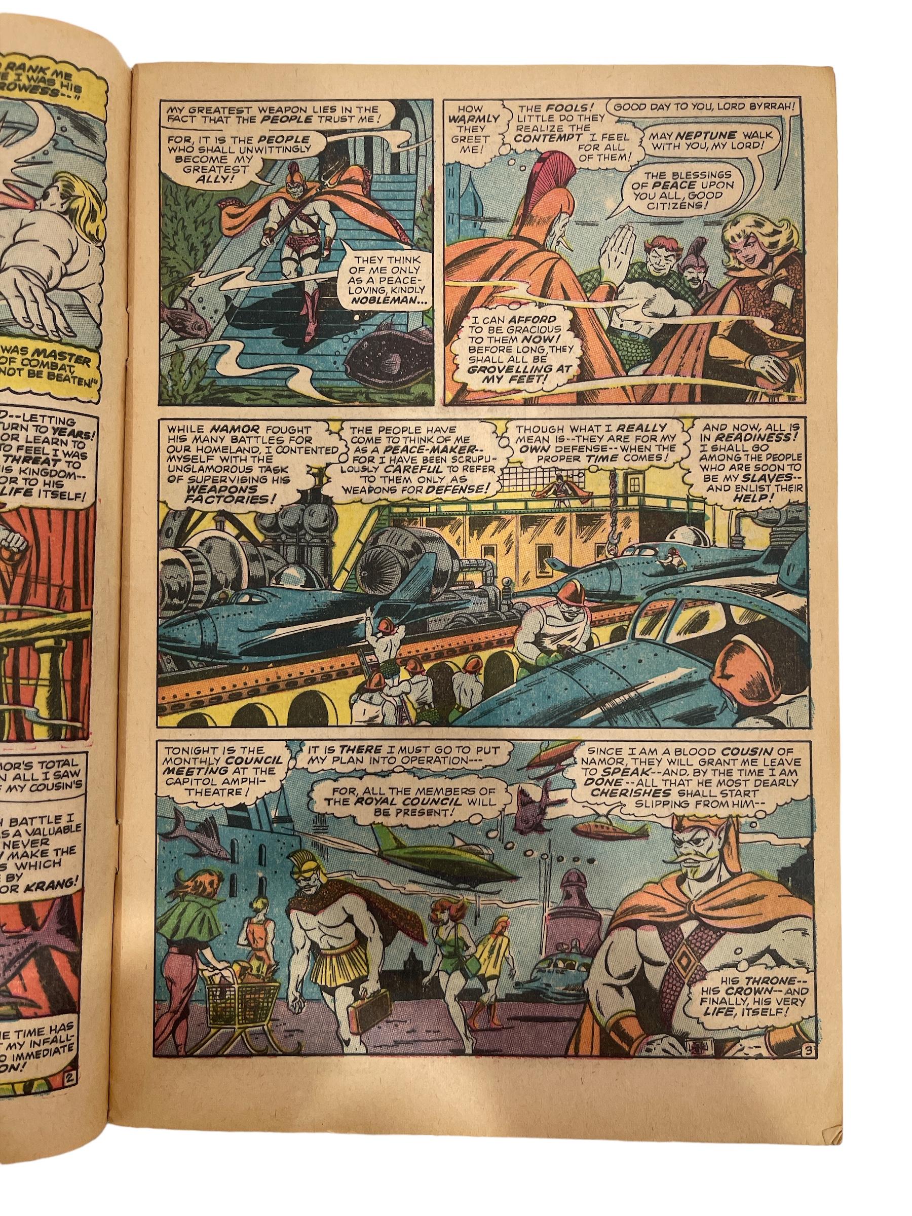 Vintage Marvel Comics - Sub-Mariner and The Incredible Hulk Tales No.90