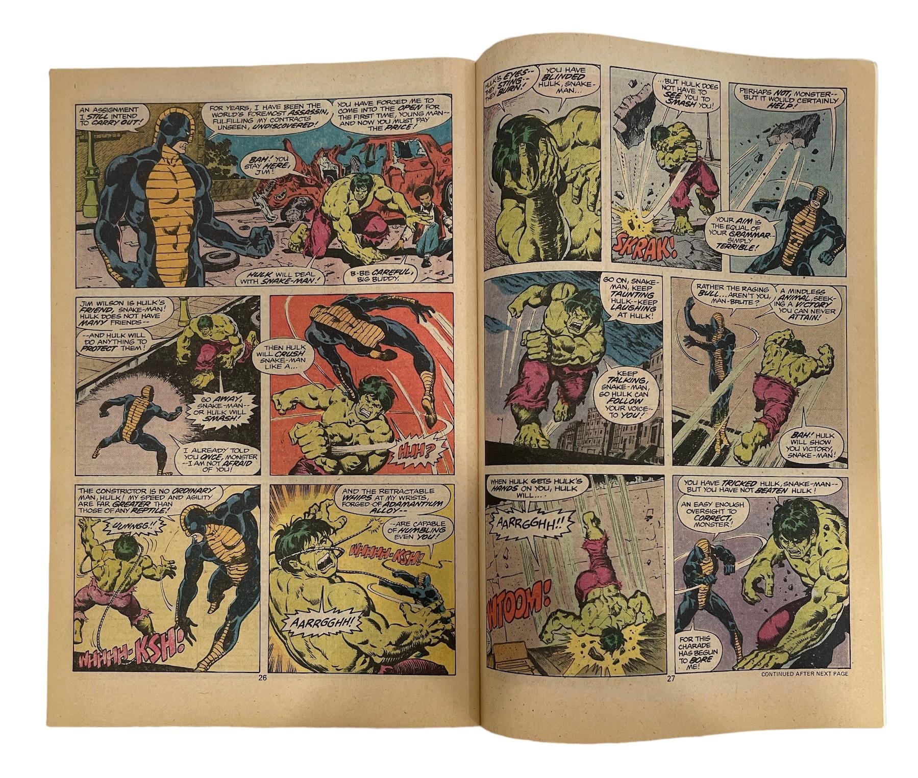 Vintage Marvel Comics - The Incredible Hulk Series No.113 and No.212