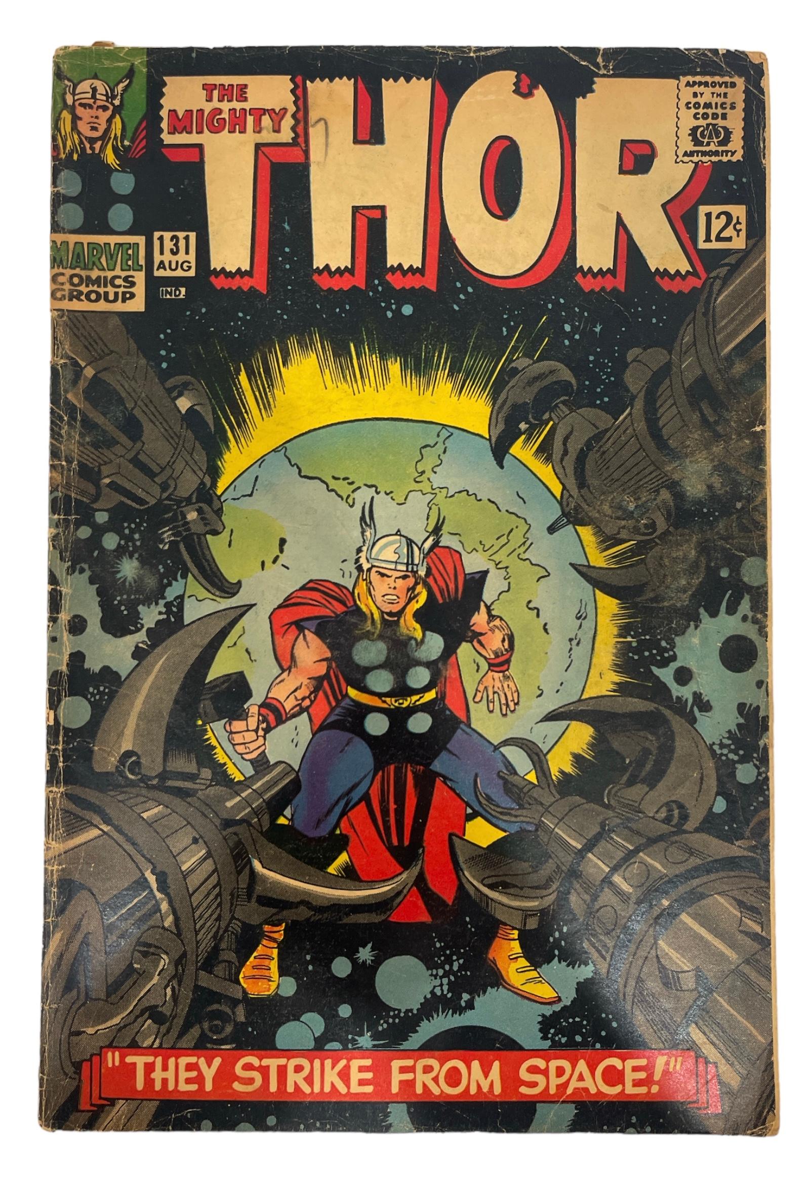 Vintage Marvel Comics - The Mighty Thor No.131 and Sub-Mariner No.98