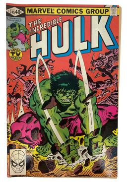 Vintage Marvel Comics - The Incredible Hulk Series No.245 and No.258