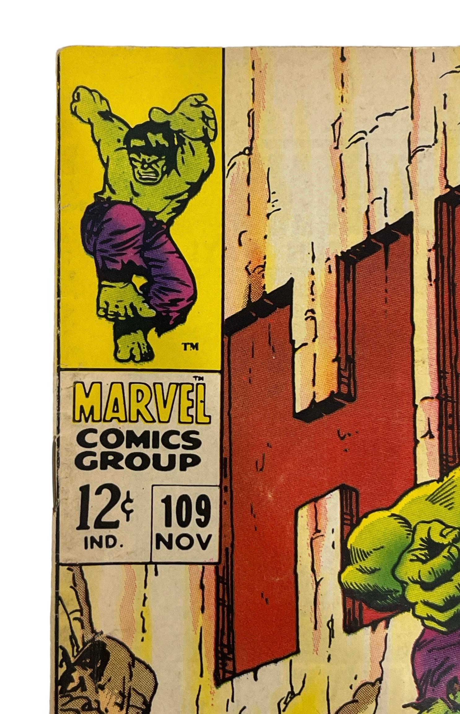 Vintage Marvel Comics - The Incredible Hulk Tales No.109