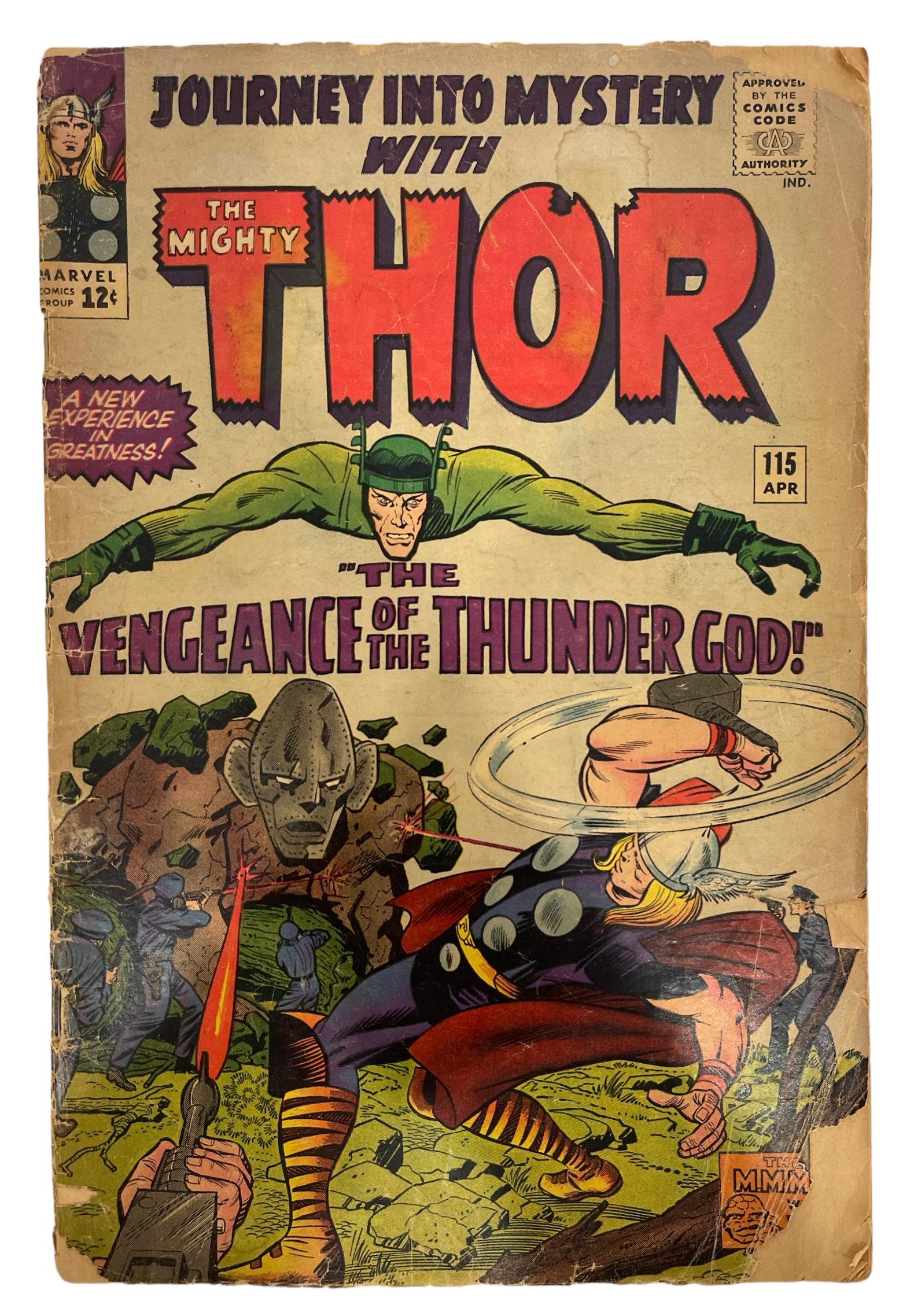 Vintage Marvel Comics - The Mighty Thor No.159 and No.115