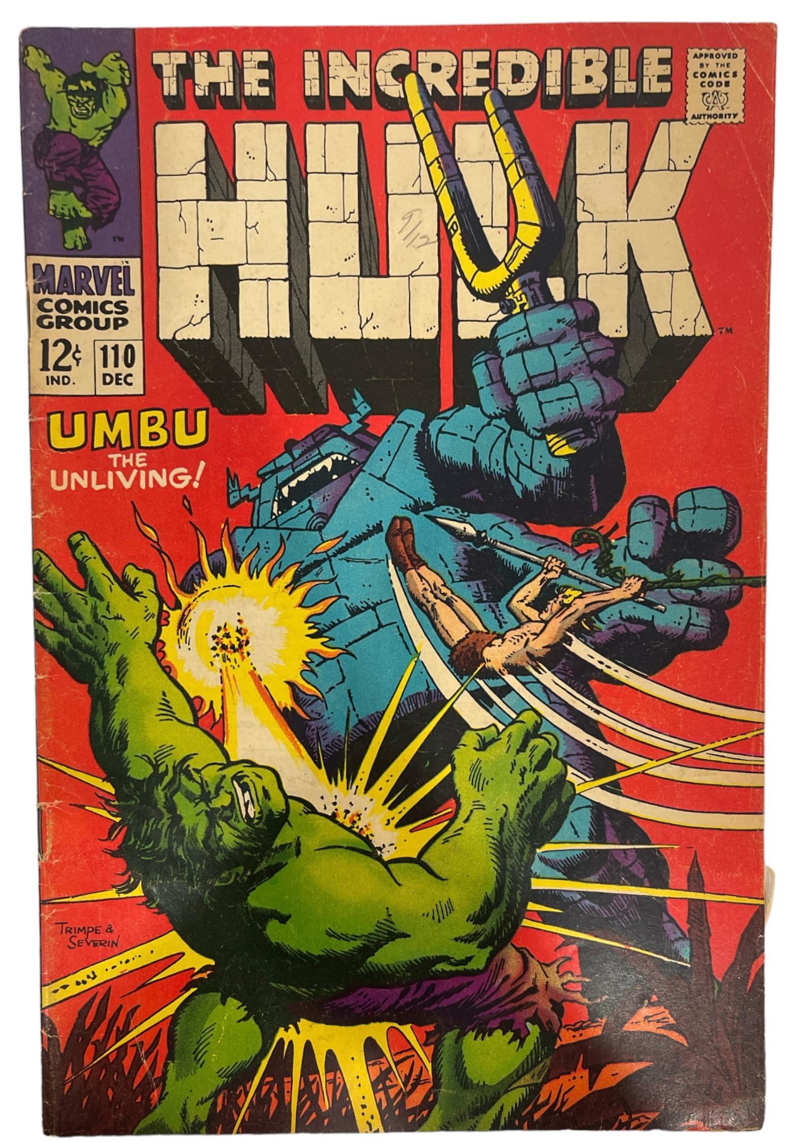 Vintage Marvel Comics - The Incredible Hulk and Sub-Mariner and The Incredible Hulk