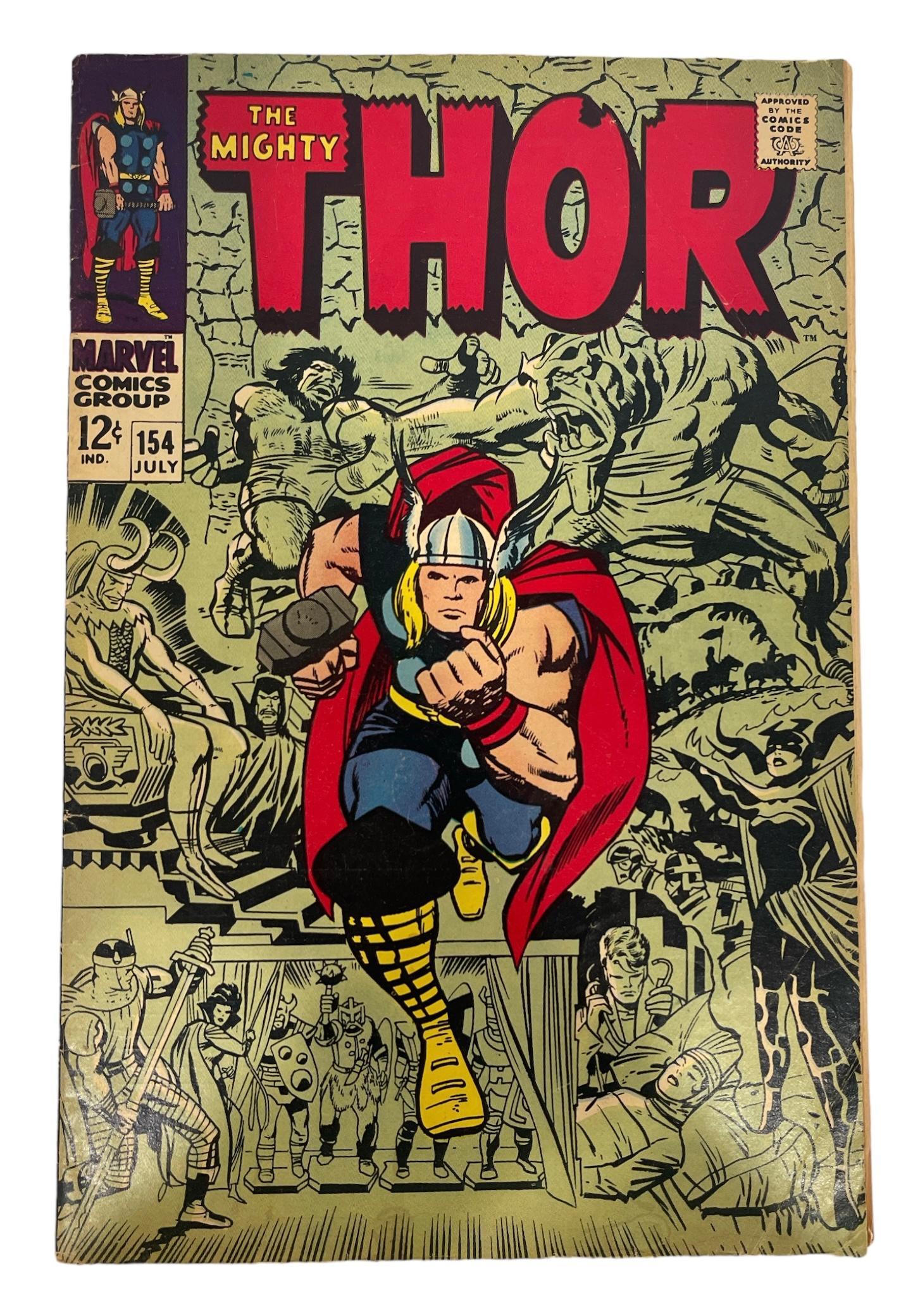 Vintage Marvel Comics - The Mighty Thor No.154 and No.133