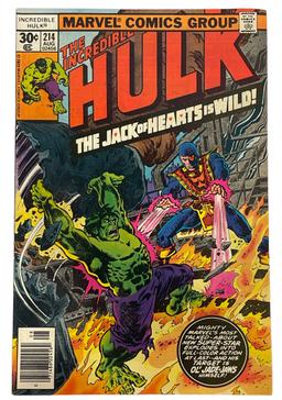 Vintage Marvel Comics - The Incredible Hulk No.214 and No.23