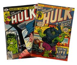 Vintage Marvel Comics - The Incredible Hulk No.238 and No.161
