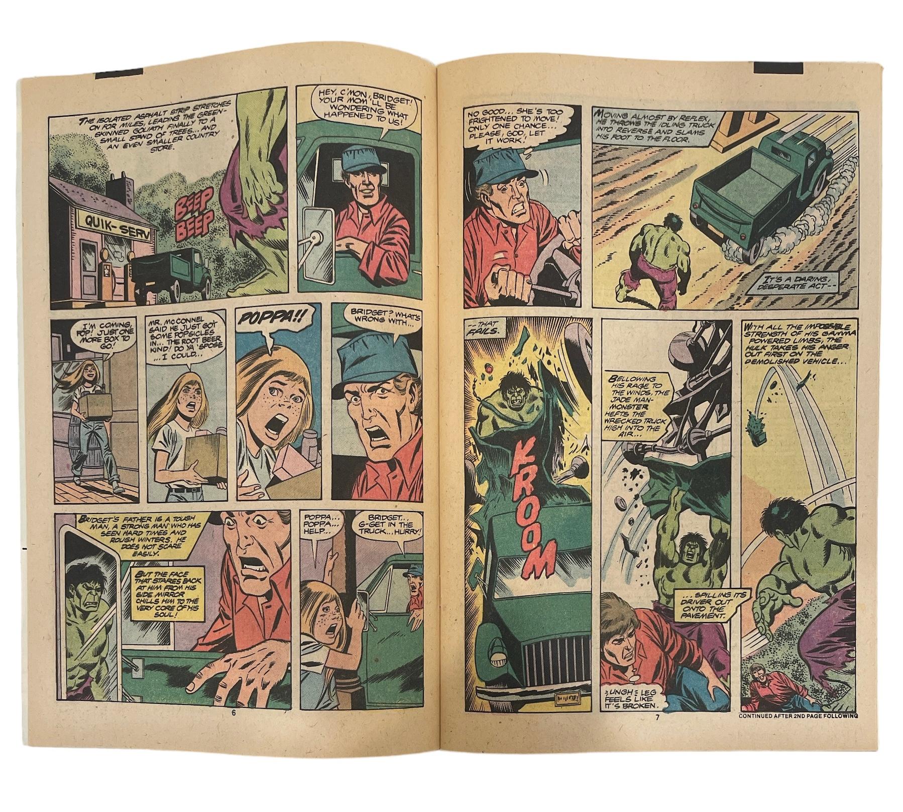Vintage Marvel Comics - The Incredible Hulk No.238 and No.161