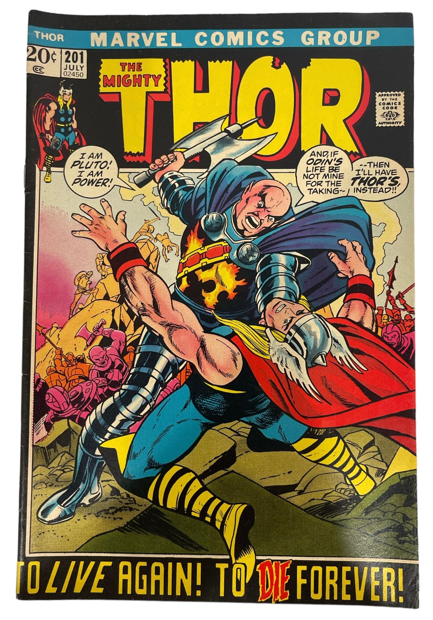 Vintage Marvel Comics - The Mighty Thor Series No.200, 201, and 297