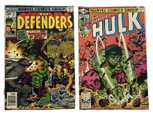 Rare Vintage Marvelâ€™s Hulk and The Defenders Comic Books