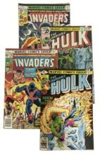 Lot of 4 | Rare Vintage Marvelâ€™s Hulk and The Invaders Comic Books