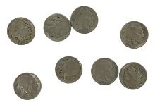 Lot of 8 | 1936 Indian Head Buffalo Nickel | Mint Coin
