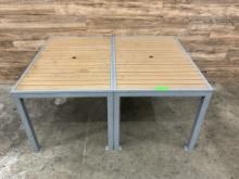 (2) Count Outdoor Dining Tables