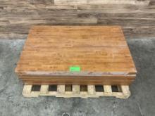 (6) Count Wooden Table Tops