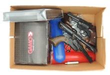 AIRGUN - BOX OF GUNS & EXTRAS