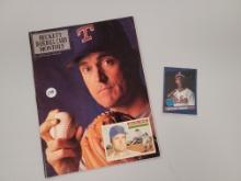 1990â€™s Beckett Baseball Card Monthly magazine and Michael Jordan Rated Rookie Baseball card