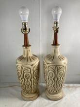 Pair of Mid Century Modern Lamps
