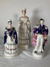 19th Century Staffordshire Group King and Queen