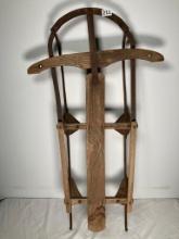 Antique Wood and Iron Sled