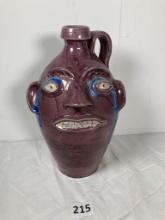 Folk Art Pottery Face Jug Rady Tobais