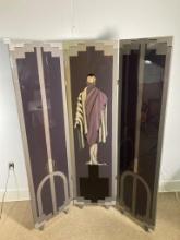 Art Deco Style Handpainted Folding Screen