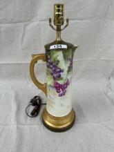 Antique America Belleek Tankard Lamp