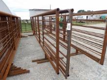 24ft free standing cattle panels with gates