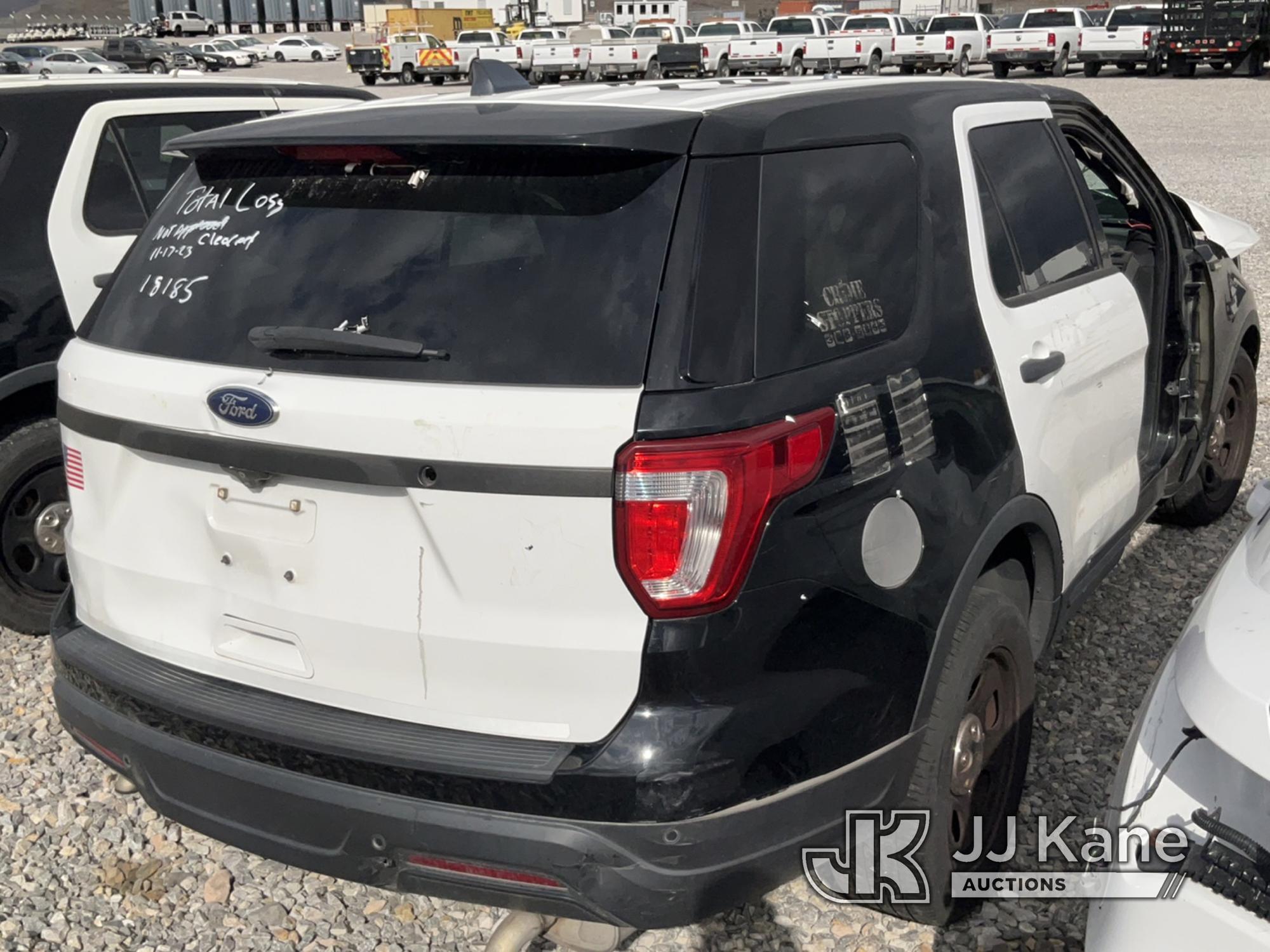 (Las Vegas, NV) 2018 Ford Explorer AWD Police Interceptor Dealers Only, Airbags Deployed, Towed In W