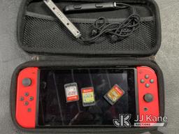 (Las Vegas, NV) 2 NINTENDO SWITCH GAME CONSOLES WITH 3 GAMES NOTE: This unit is being sold AS IS/WHE