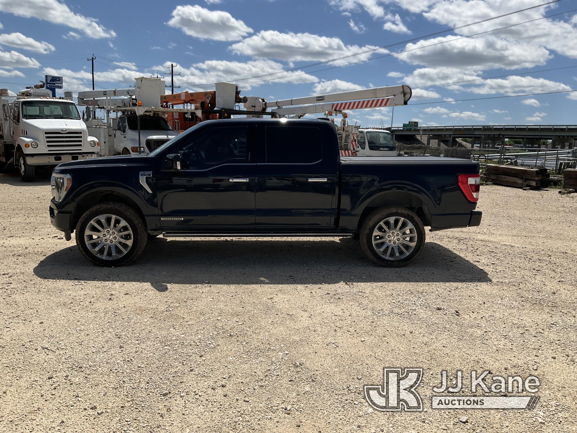 (San Antonio, TX) 2021 Ford F150 4x4 Crew-Cab Pickup Truck Runs & Moves) (Jump To Start) (Check Engi