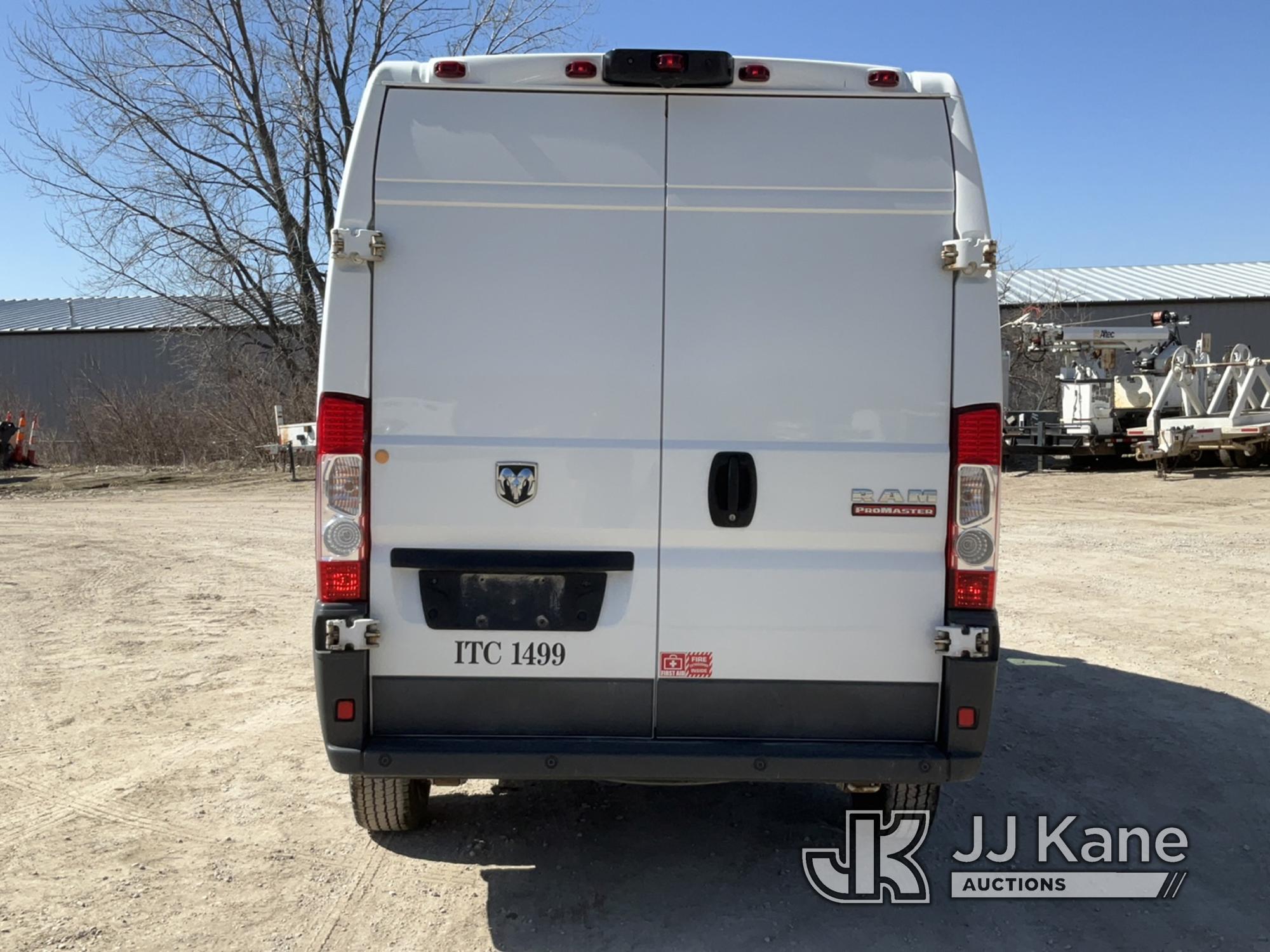 (Des Moines, IA) 2016 RAM 2500 Promaster High Roof Tradesman Cargo Van Runs & Moves