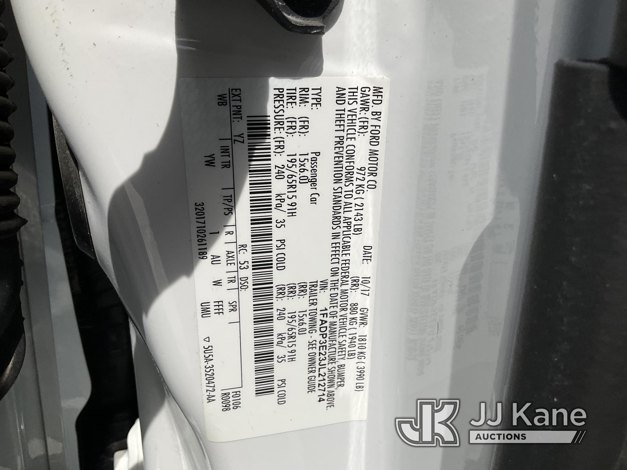 (Hawk Point, MO) 2018 Ford Focus 4 Dr Sedan Runs & Moves