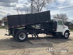 (South Beloit, IL) 1999 International 4700 Dump Flatbed Truck Runs, Moves & Dump Operates