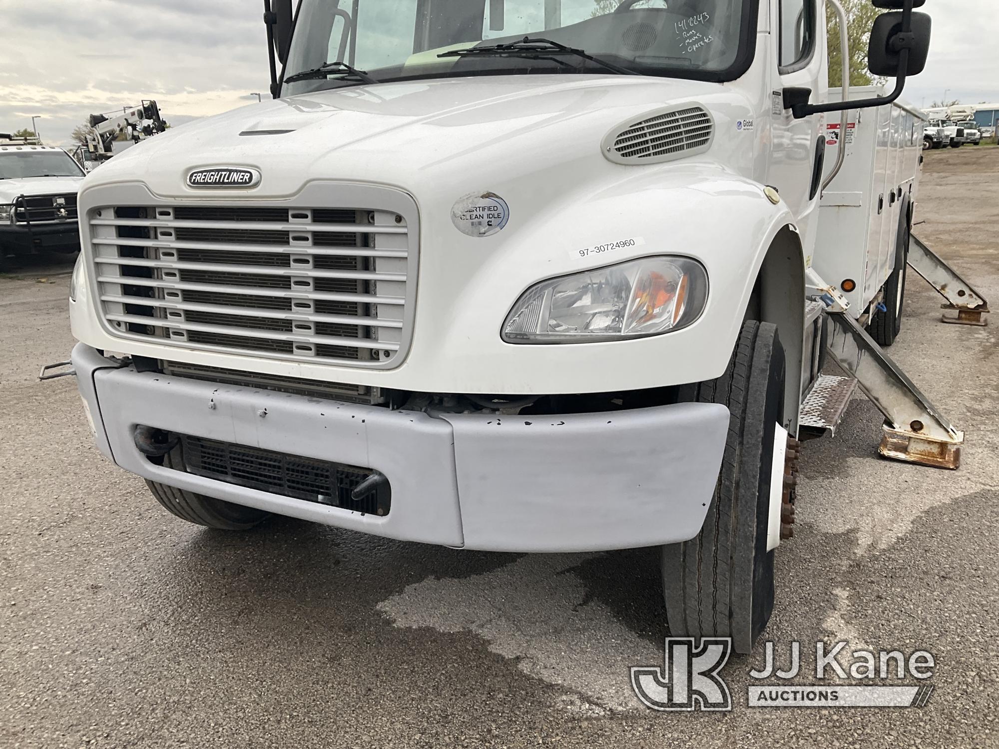 (Kansas City, MO) Altec AN55E-OC, Material Handling Bucket Truck rear mounted on 2015 Freightliner M