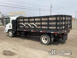 (South Beloit, IL) 2008 Isuzu NQR Dump Flatbed Truck Runs, Moves & Dump Operates