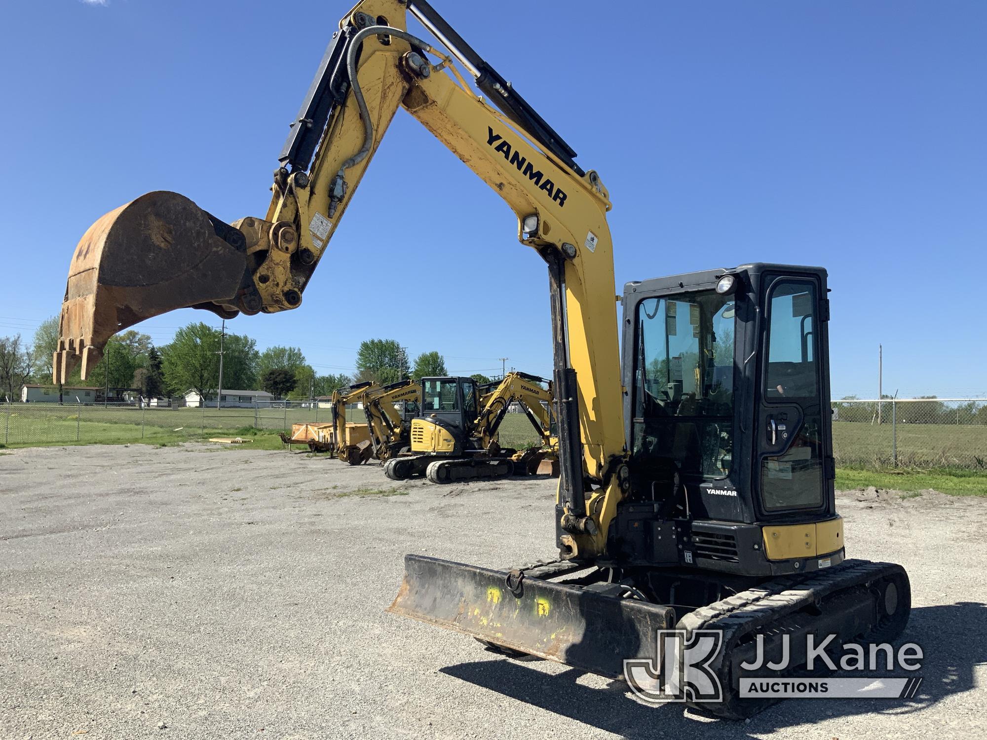 (Hawk Point, MO) Yanmar VIO45 Mini Hydraulic Excavator Runs, Moves & Operates) (Missing Serial Plate