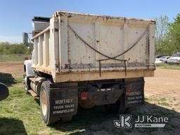 (Joplin, MO) 1995 Ford LN8000 Dump Truck Runs, Moves, & Operates) (Jump to Start, Driveshaft Disconn