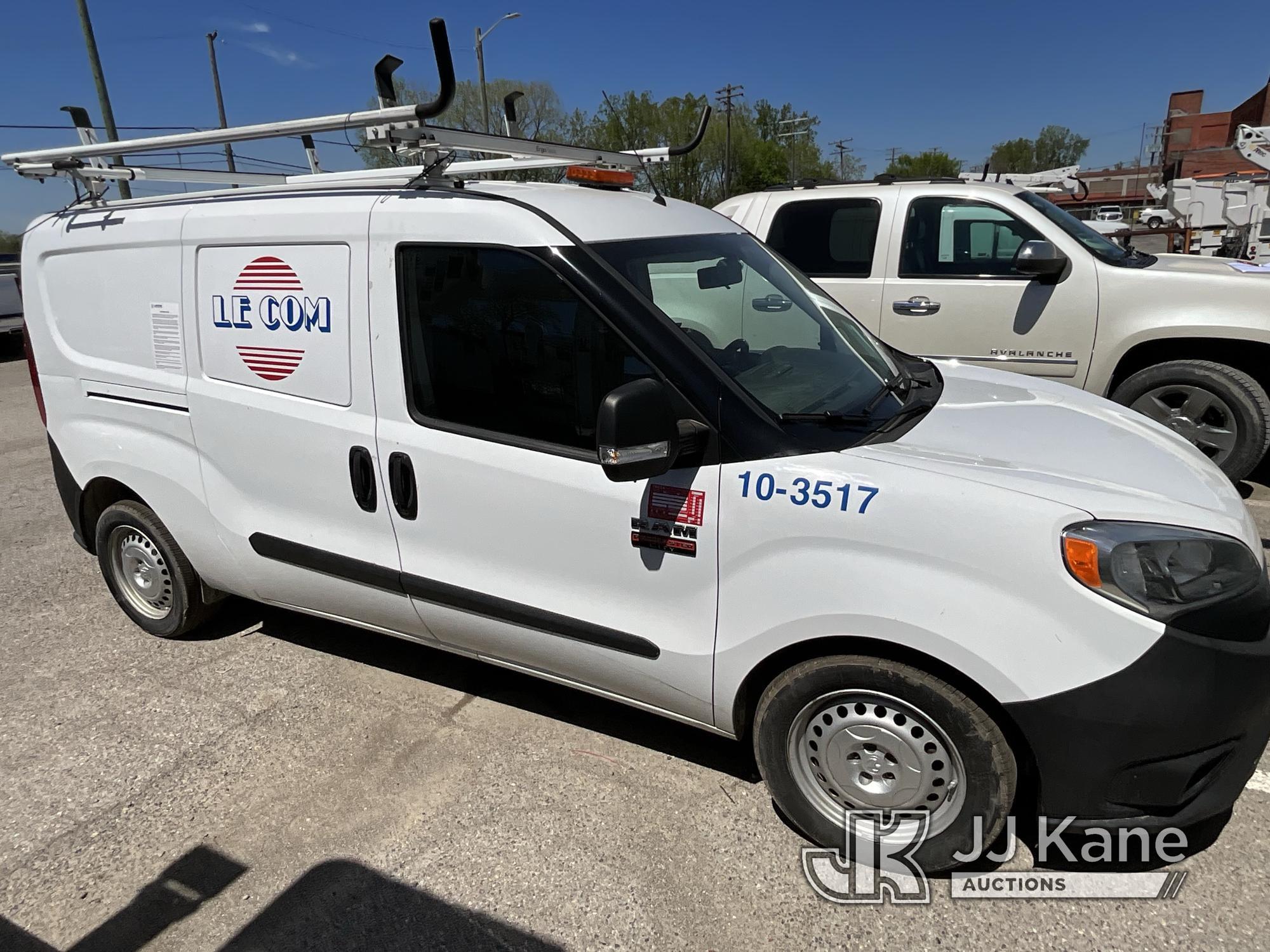 (Detroit, MI) 2015 RAM ProMaster City Van Body/Service Truck Not Running, Condition Unknown)  (Will