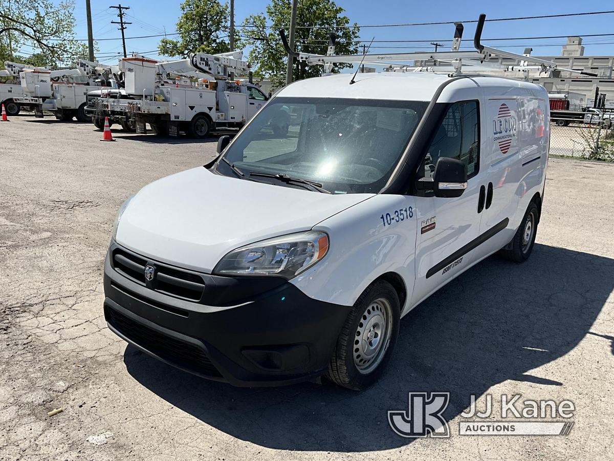 (Detroit, MI) 2015 RAM ProMaster City Van Body/Service Truck Runs & Moves) (Jump To Start,  Would No