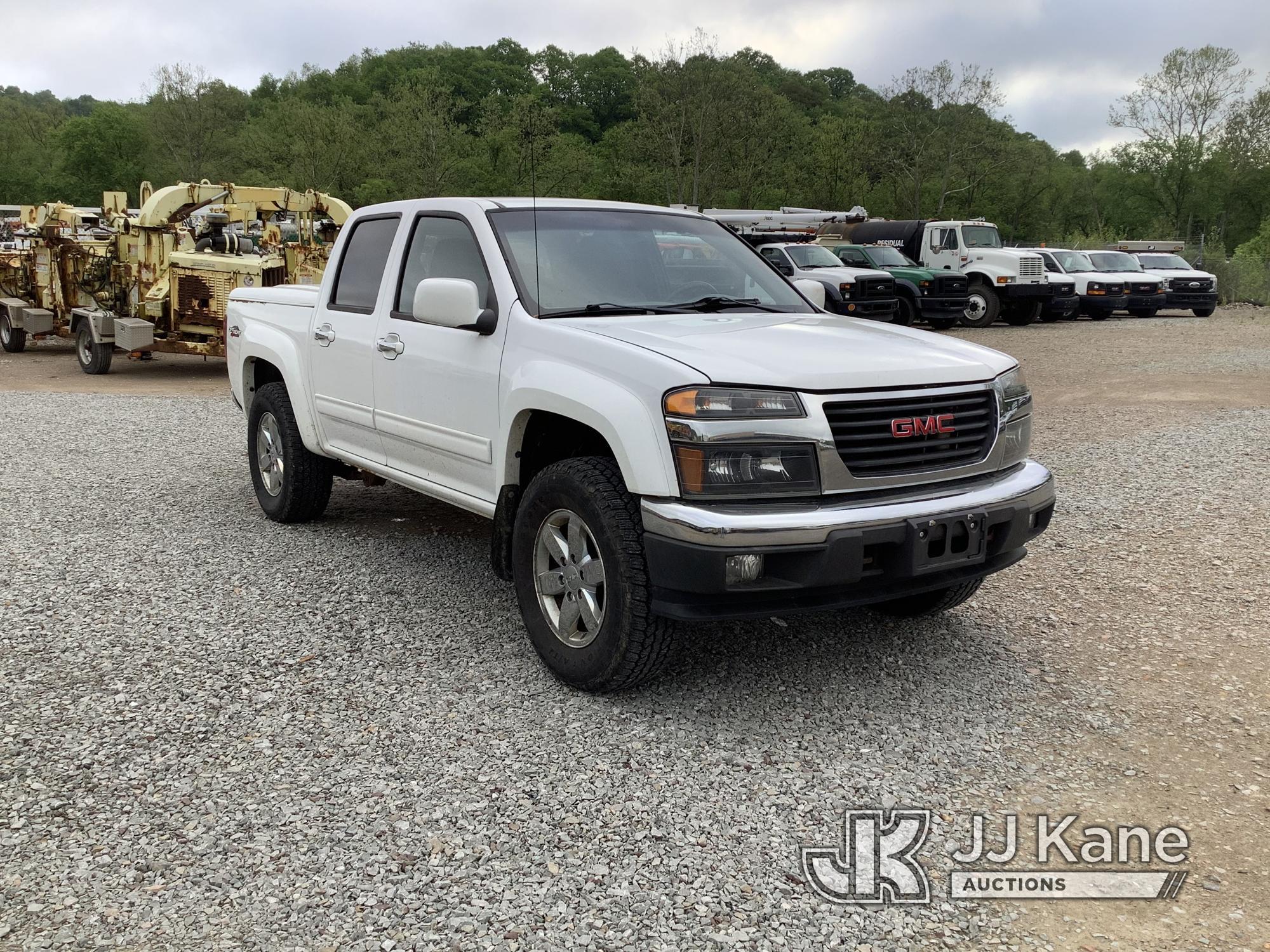 (Smock, PA) 2012 GMC Canyon 4x4 Crew-Cab Pickup Truck Title Delay) (Runs & Moves, Jump To Start, Chi